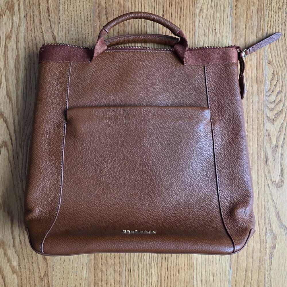 COLE HAAN Medium Grand Ambition Backpack British Tan Style #: U04394 msrp $330 - Picture 5 of 12